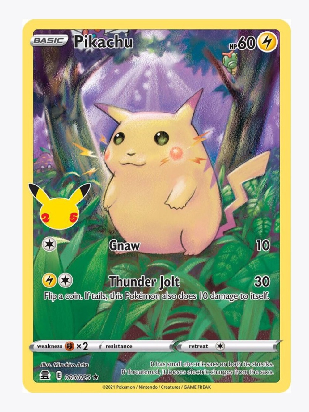 Pikachu Celebrations Pokemon Trading Card